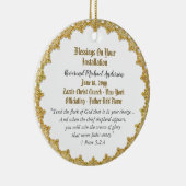 Pastor-Installations-Geschenk Personalisierter Pri Keramik Ornament (Rechts)