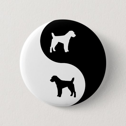 Pastor-Jack Russell Yin Yang Button (Vorderseite)