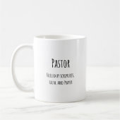 Pastor Kaffee Tasse, Glaube und Gebet Kaffeetasse (Links)