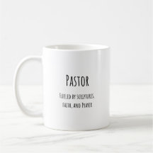 Pastor Kaffee Tasse, Glaube und Gebet