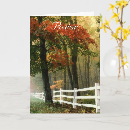 Pastor Karte (Gelbe Blume)