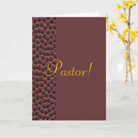 Pastor Karte (Gelbe Blume)