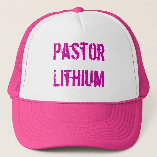 Pastor-Lithium-Fernlastfahrer-Kappe Truckerkappe (Vorderseite)