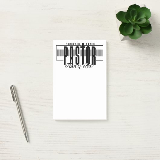 Pastor Man of God Post-it Notes Klebezettel (Büro)