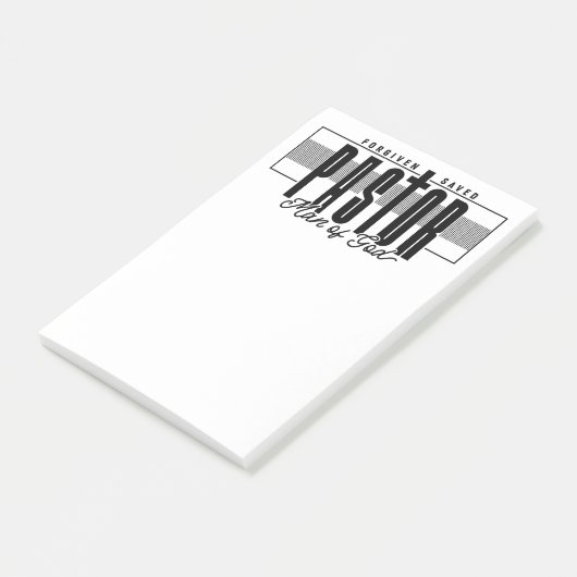 Pastor Man of God Post-it Notes Klebezettel (angewinkelt)