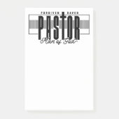 Pastor Man of God Post-it Notes Klebezettel (Vorderseite)