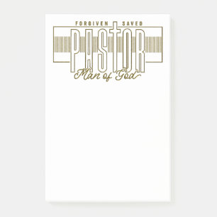 Pastor Man of God Post-it Notes Klebezettel