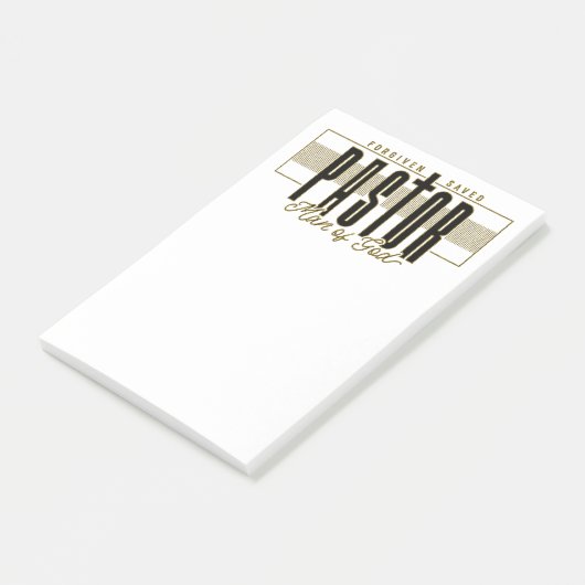 Pastor Man of God Post-it Notes Post-it Klebezettel (angewinkelt)