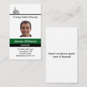 Pastor Matching Custom Visitenkarte (Vorne/Hinten)