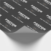 Pastor mit Kaffee und dem Heiligen Geist Geschenkpapier (Ecke)