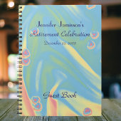 Pastor mit rosa Herz-Rente Party Gästebuch Notizblock