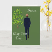 Pastor Möge deine Tage gesegnet werden Karte (Gelbe Blume)