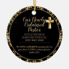 Pastor neu geordnetes Installationsgeschenk Keramik Ornament