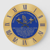 Pastor or Priest Ordinance Ohrs, Personalized Große Wanduhr (Vorderseite)