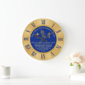 Pastor or Priest Ordinance Ohrs, Personalized Große Wanduhr (Zuhause)