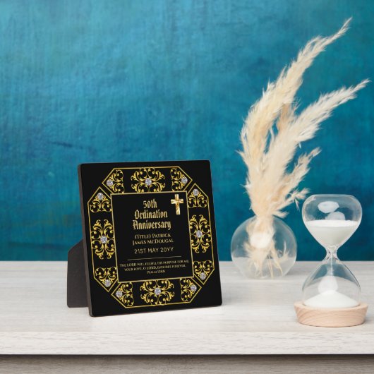 PASTOR Ordination Jubiläum Bibel Verse Geschenk Fotoplatte (InSitu)