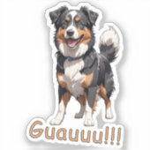 Pastor ovejero australiano aufkleber (Vorderseite)