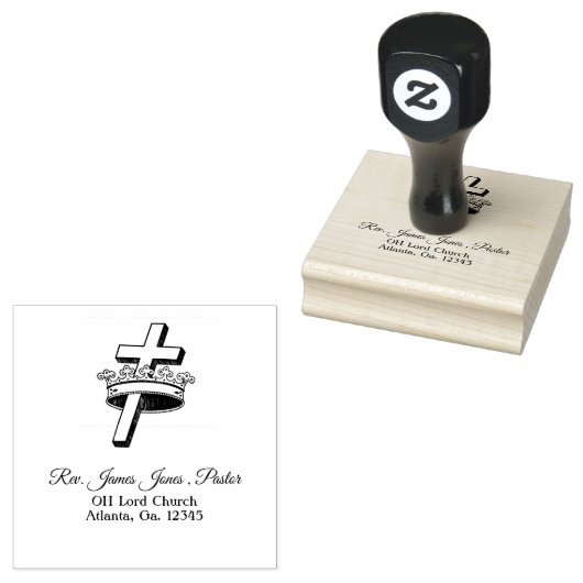 Pastor Personalisiert Gummistempel (Stempel)