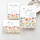 Pastor Pink Boho Wildblumen Engagement Party Einladung