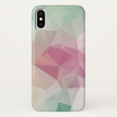 Pastor Pink Green Abstrakt Pyramide Art Case-Mate iPhone Hülle (Rückseite)