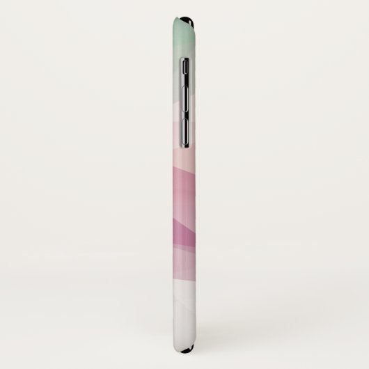 Pastor Pink Green Abstrakt Pyramide Art Case-Mate iPhone Hülle (Hinten/Links)