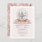 Pastor Pink Weihnachtsnachtsnachtsfeier Postkarte (Vorne/Hinten)