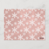 Pastor Pink Weihnachtsnachtsnachtsfeier Postkarte (Rückseite)