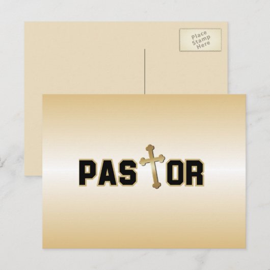 Pastor Postkarte (Vorne/Hinten)