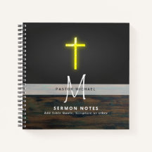 PASTOR Priester Minister Deacon Monogram Journal