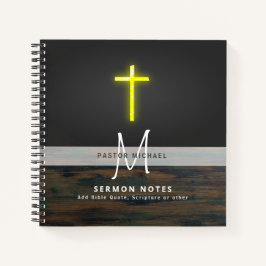 PASTOR Priester Minister Deacon Monogram Journal Notizblock