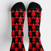 Pastor, Priester, Vicar und Clergy Red Gemustert Socken (Oben)