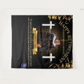 Pastor Retirement Wandteppich (Vorderseite (Horizontal))