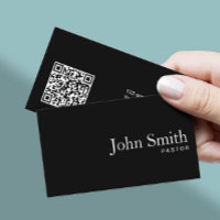 Pastor Schlichter QR-Code Minimalistisch