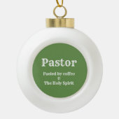 Pastor Snowflake Gerahmtes Ornament (Vorderseite)