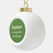Pastor Snowflake Gerahmtes Ornament (Rechts)