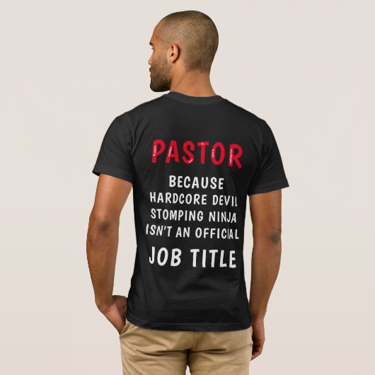 Pastor T-Shirt (Schwarz voll)
