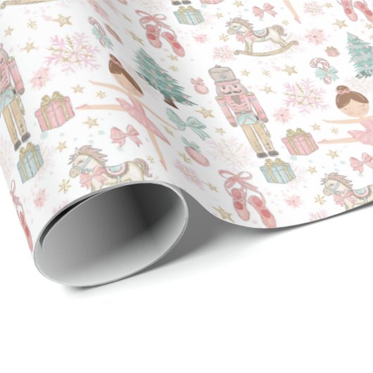 Pastor The Nutcracker Weihnachtsballett Decoupage Geschenkpapier (Rolleneckpunkt)