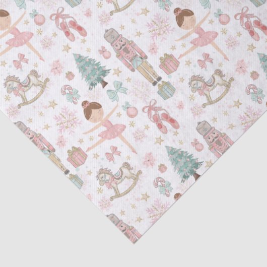 Pastor The Nutcracker Weihnachtsballett Decoupage Seidenpapier (Detail)