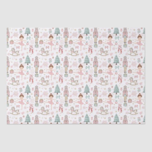 Pastor The Nutcracker Weihnachtsballett Decoupage Seidenpapier (Vorderseite)