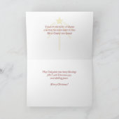 Pastor und Ehefrau Weihnachten Segnungen Rot, Gold (Innenseite)