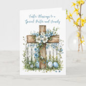 Pastor und Familiensegmente Ostern Kreuzfahrten Bl Karte (Gelbe Blume)