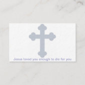 Pastor-Visitenkarten Visitenkarte (Rückseite)