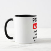 Pastor-Warnung Tasse (Links)
