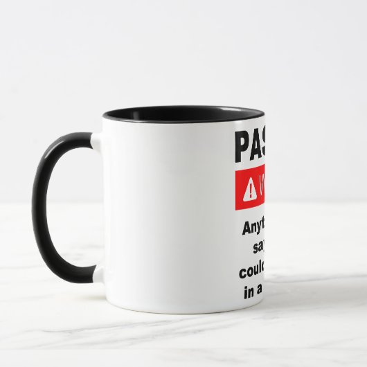 Pastor-Warnung Tasse (Links)