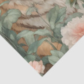 Pastor Watercolor Floral Tiger Decoupage Seidenpapier (Detail)