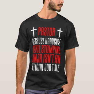 Pastor, weil der Teufel, der Ninja überstürzt, kei T-Shirt
