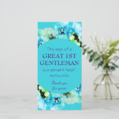 Pastor Wertschätzung 1ST GENTLEMAN Dankeschön Kart (Stehend Vorderseite)