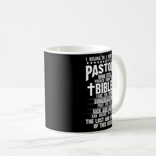 Pastor Wertschätzung Christlich Preacher Männer Fr Kaffeetasse (VorderseiteRechts)