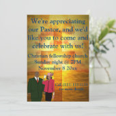 Pastor-Wertschätzung Einladung (Stehend Vorderseite)