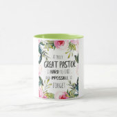 Pastor Wertschätzung Geschenk Pastor Danke Zitat Tasse (Zentrum)